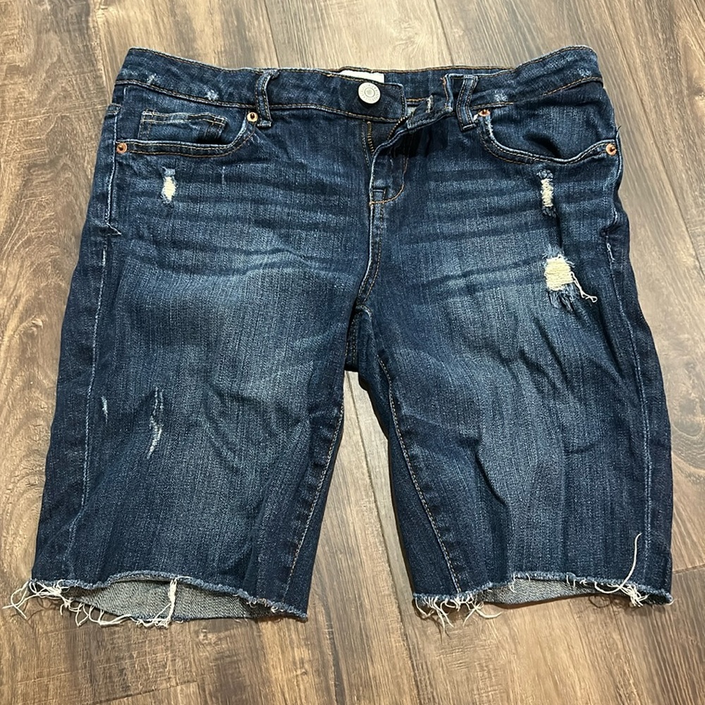long jean  shorts